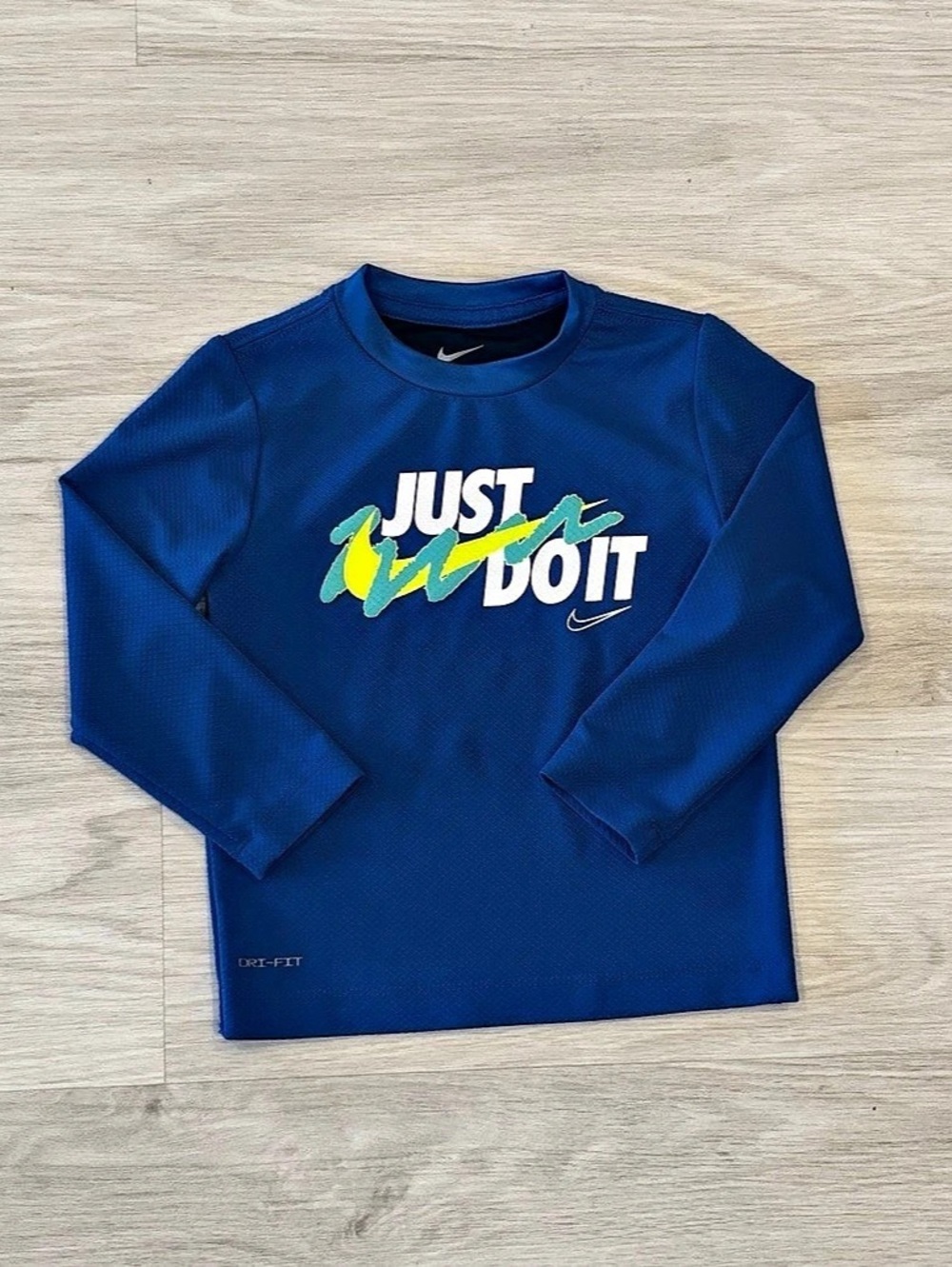 Nike Boys Just Do It Dri-FIT Long Sleeve Shirt Toddlers 2T